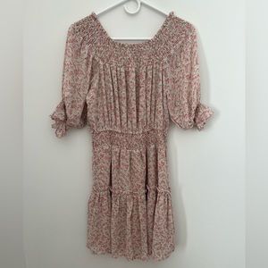 Ruby & Jenna | Off the shoulder floral dress, size small